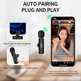 K8 Wireless Collar Mic iPhone/Android & Type C Streaming