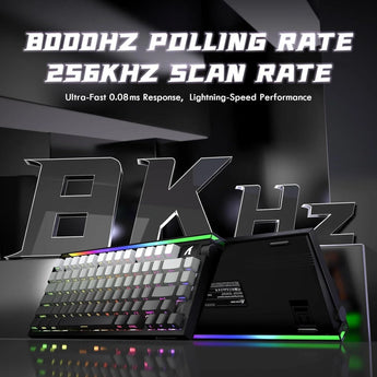 Attack shark r85he wired 75% hall effect rapid trigger mechanical rgb gaming