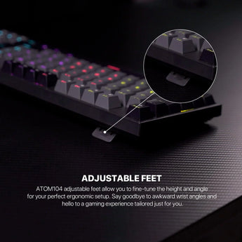 Fantech atom tkl mk886v2 104keycaps keycaps mechanical keyboard keyboards