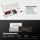 Fantech atom x66 mk614 mechanical keyboard - white keyboards