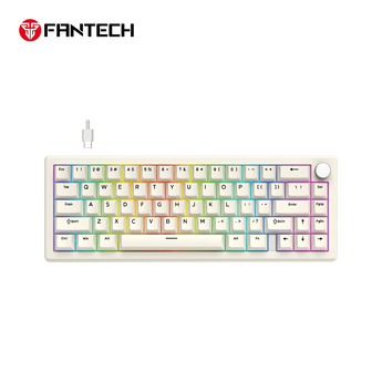Fantech atom x66 mk614 mechanical keyboard - white keyboards
