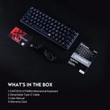 Fantech atom63 mk859 mechanical gaming keyboard arabic/english