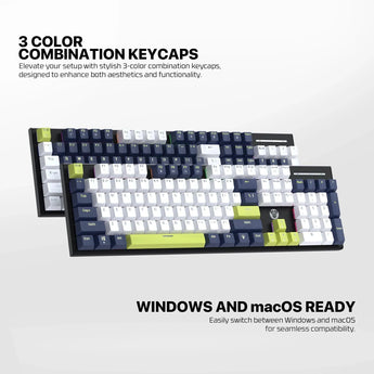 Fantech atom87s mk877s mechanical gaming keyboard mori edition white keyboards