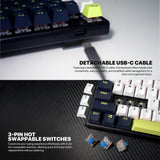 Fantech atom87s mk877s mechanical gaming keyboard mori edition black keyboards