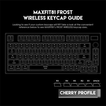 Fantech maxfit81 mk910 pbt frost wireless modular mechanical gaming keyboard