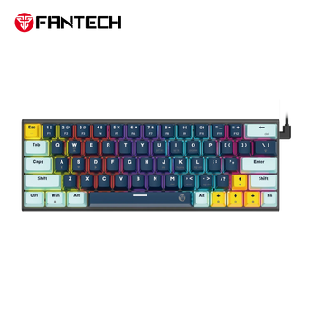 Fantech mk874 v2 atom 63 hot swappable mechanical keyboard navy blue keyboards
