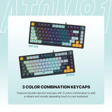 Fantech mk875v2 atom 81 rgb mechanical gaming keyboard mizu edition navy blue