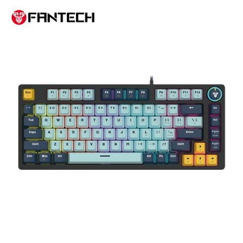 Fantech mk875v2 atom 81 rgb mechanical gaming keyboard mizu edition sky blue