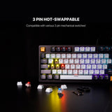 Fantech mk890v2 atom 96 rgb mechanical gaming keyboard mizu edition navy blue
