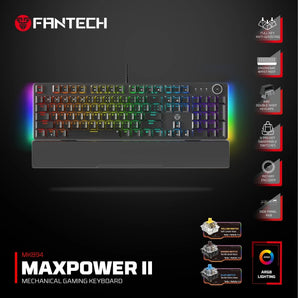 Fantech mk894 maxpower ii mechanical gaming keyboard keyboards