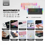 Fantech mk894 maxpower ii mechanical gaming keyboard,pink keyboards