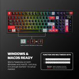 Fantech mk918 atom pro97 wireless mechanical gaming keyboard black keyboards