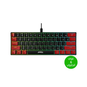 For jedel kl69 60% mechanical gaming keyboard (arabic/english) – rainbow led