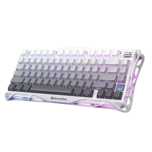 Gravastar mercury k1 75% wireless mechanical gaming keyboard aluminum alloy