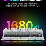 Gravastar mercury k1 75% wireless mechanical gaming keyboard aluminum alloy