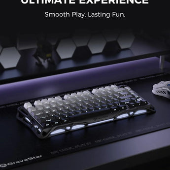 Gravastar mercury k1 75% wireless mechanical gaming keyboard aluminum alloy