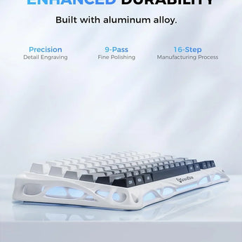 Gravastar mercury k1 75% wireless mechanical gaming keyboard aluminum alloy