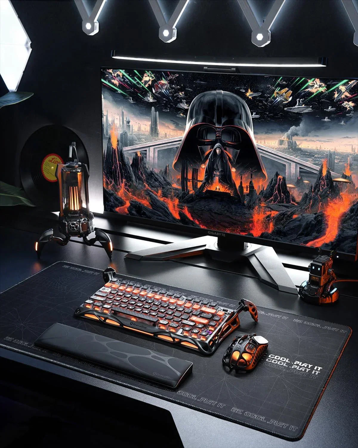 Gravastar mercury k1 pro wireless mechanical gaming keyboard 75% layout rgb