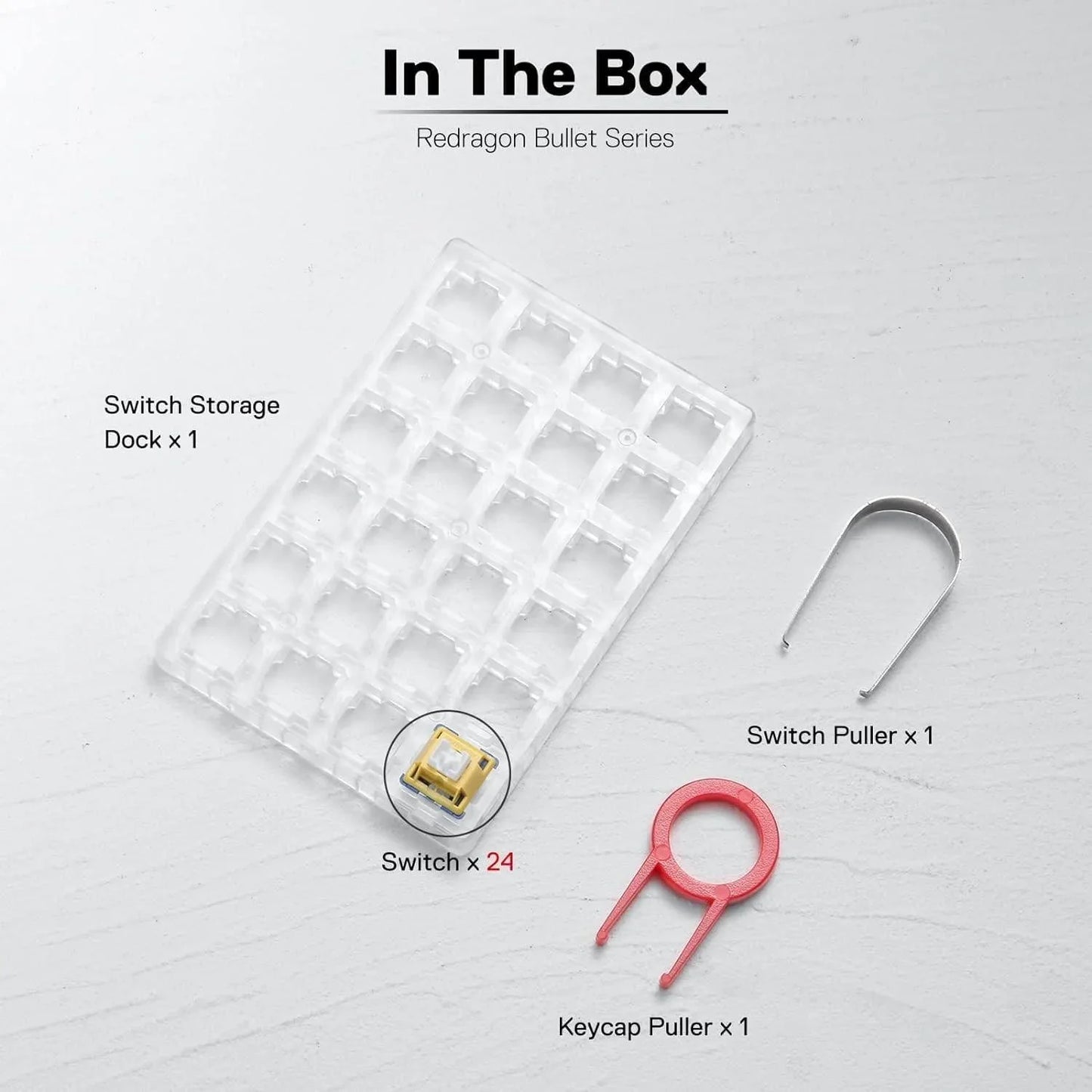 Redragon a113 bullet-b tactile mechanical switch 3-pin plate mounted blue