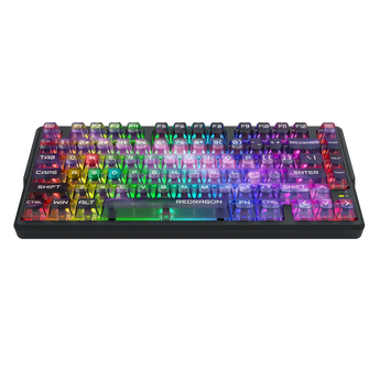 Redragon barlette magnetic gaming keyboard amethyst purple (k767-wl-m) keyboards