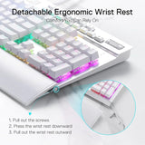 Redragon k550 rgb gaming keyboard 104 keys + 12 macro g keys wired mechanical