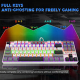 Redragon k552 mechanical gaming keyboard 87-key compact led gaming keyboard