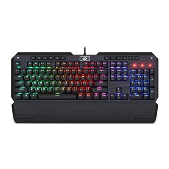 Redragon k555 mechanical gaming keyboard with blue switches macro recording,