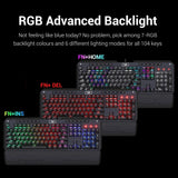 Redragon k555 mechanical gaming keyboard with blue switches macro recording,