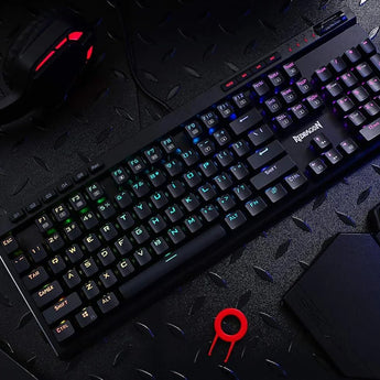 Redragon k580 vata rgb led backlit mechanical gaming keyboard keyboards