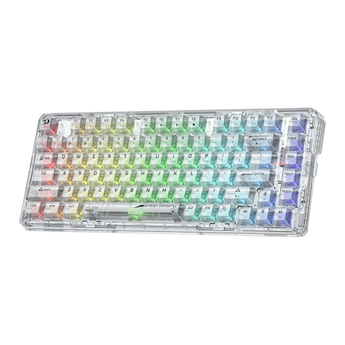 Redragon k649 pro 78% wireless gasket rgb gaming keyboard 3-modes 82 keys