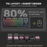 Redragon k729 he rapid trigger gaming keyboard 87 keys 8k wired mechanical