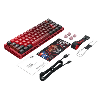 Redragon k753 he rapid trigger gaming keyboard 60% 61 keys wired mechanical