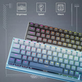 Redragon shaco k641 pro 65% aluminum rgb mechanical keyboard 3-mode 68 keys