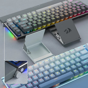 Redragon shaco k641 pro 65% aluminum rgb mechanical keyboard 3-mode 68 keys