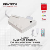 Fantech smart rgb triangle light panels set slp0103 + la1alp 3pcs