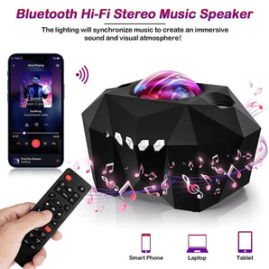 Night light galaxy projector