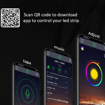 Rgb led strip light rgb5050 led with app control