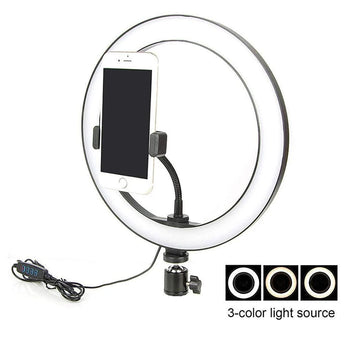 Ring light 26cm with tripod for multiple uses