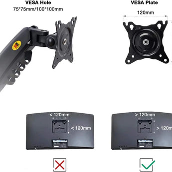 Dual monitor desk stand f160 computer monitor accessories