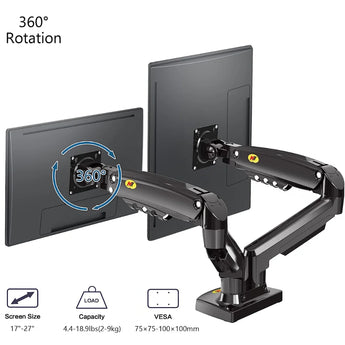 Dual monitor desk stand f160 computer monitor accessories