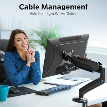 Redragon gmk914 single monitor mount stand - gas spring adjustable arms tv &
