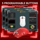 Attack shark x11 lightweight wireless gaming mouse with rgb charging