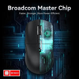 Attack shark x6 lightweight wireless gaming mouse with rgb backlight charging