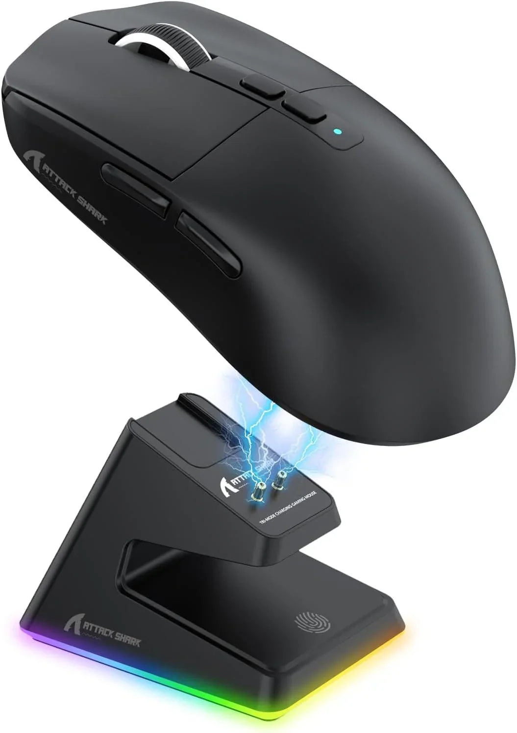Attack shark x6 lightweight wireless gaming mouse with rgb backlight charging