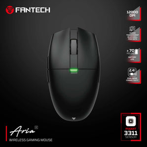 Fantech aria xd7e wireless gaming mouse - black mouse pads