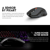Fantech raigor iii wg12 gaming mouse with 2.4ghz wireless connection