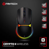 Fantech wg7v2 crypto ii wireless gaming mouse black mice & trackballs