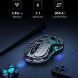 Gravastar mercury m1 pro wireless gaming mouse – 26,000 dpi paw3395dm sensor