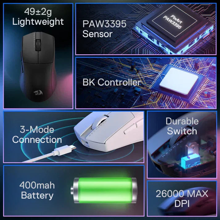 K1ng m916 std pro (1k hz) 12000 dpi mice & trackballs