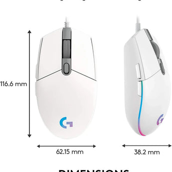 Logitech g102 light sync gaming mouse with customizable rgb lighting 6 mice &